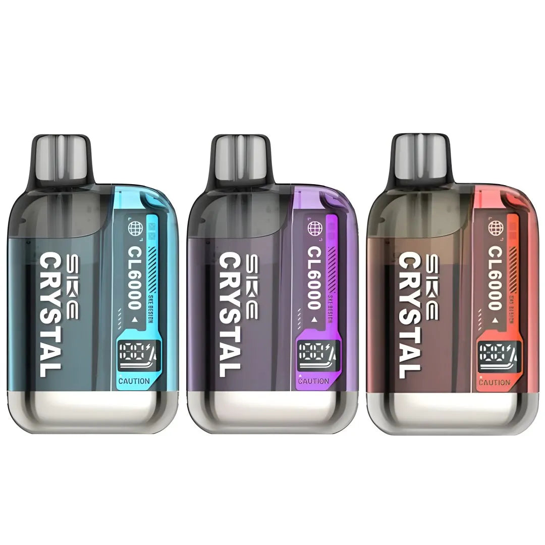 SKE Box of 5 / Box of 10 Crystal CL6000 Prefilled Pod Vape Kit