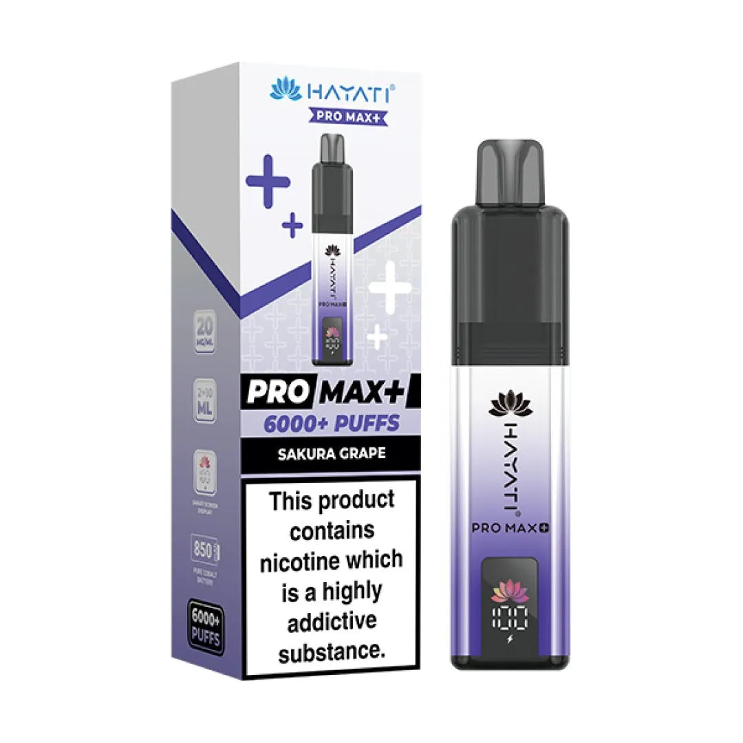 Box of 5 Hayati Pro Max Plus 6000 Puffs Prefilled Vape Kit