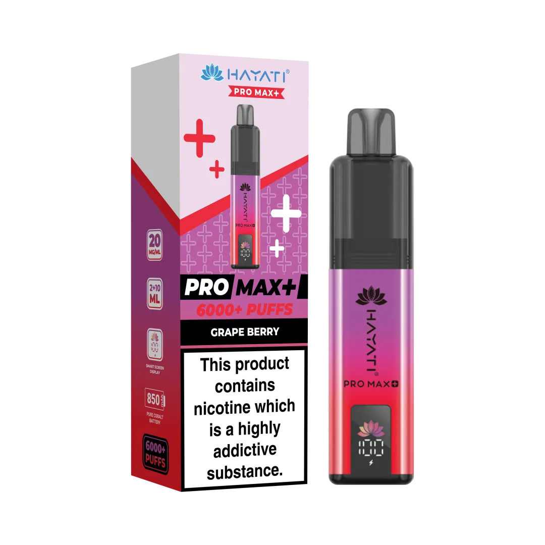 Box of 5 Hayati Pro Max Plus 6000 Puffs Prefilled Vape Kit