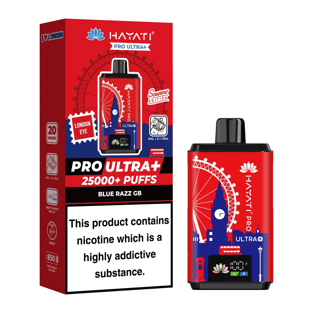 Box of 5 Hayati Pro Ultra+ 25K Puffs Souvenir Edition Kit