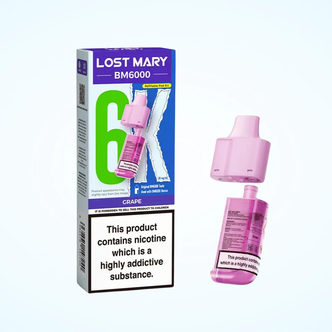 Grape Lost Mary BM6000 Refill Pack Pod