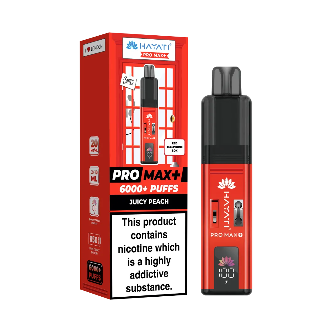 Box of 10 Hayati Pro Max+ 6K Puffs Souvenir Edition