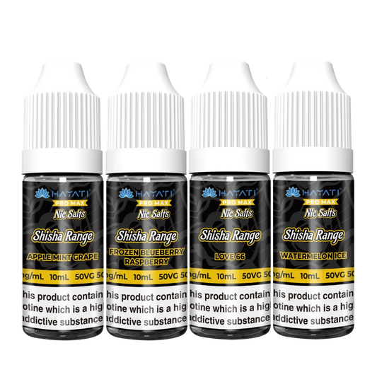 Box of 10 Hayati Pro Max Shisha Nic Salts 10ml