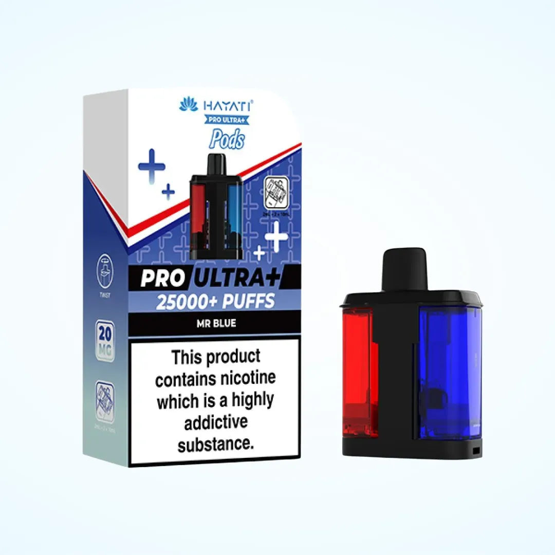 Box of 10 Hayati Pro Ultra Plus 25K Prefilled Refill Pods