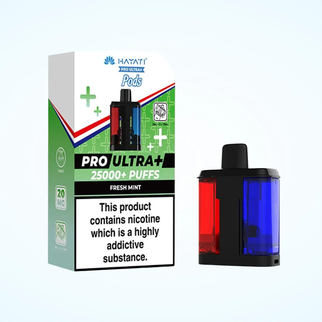 Box of 10 Hayati Pro Ultra Plus 25K Prefilled Refill Pods