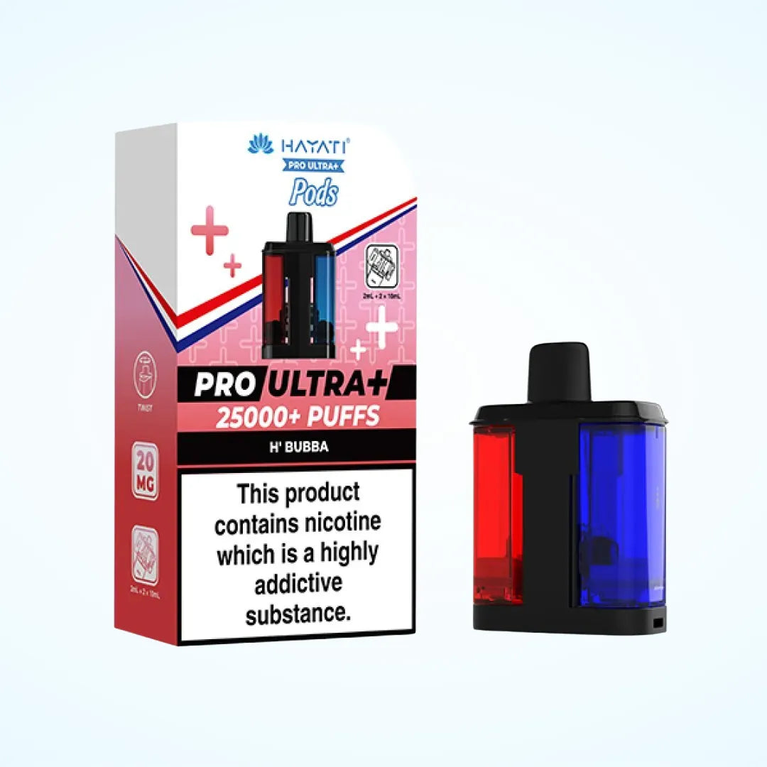 Box of 10 Hayati Pro Ultra Plus 25K Prefilled Refill Pods