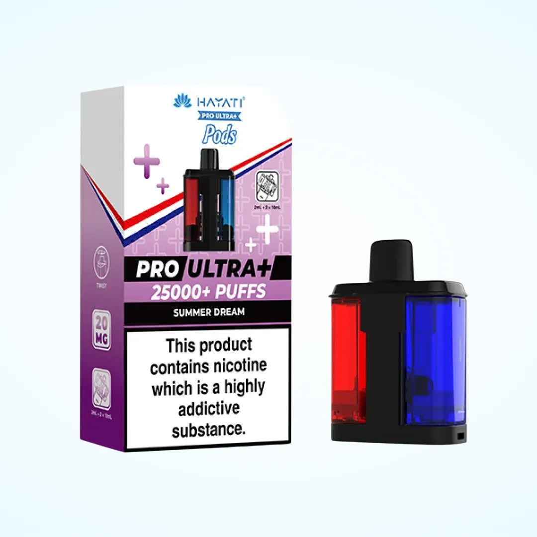 Box of 10 Hayati Pro Ultra Plus 25K Prefilled Refill Pods