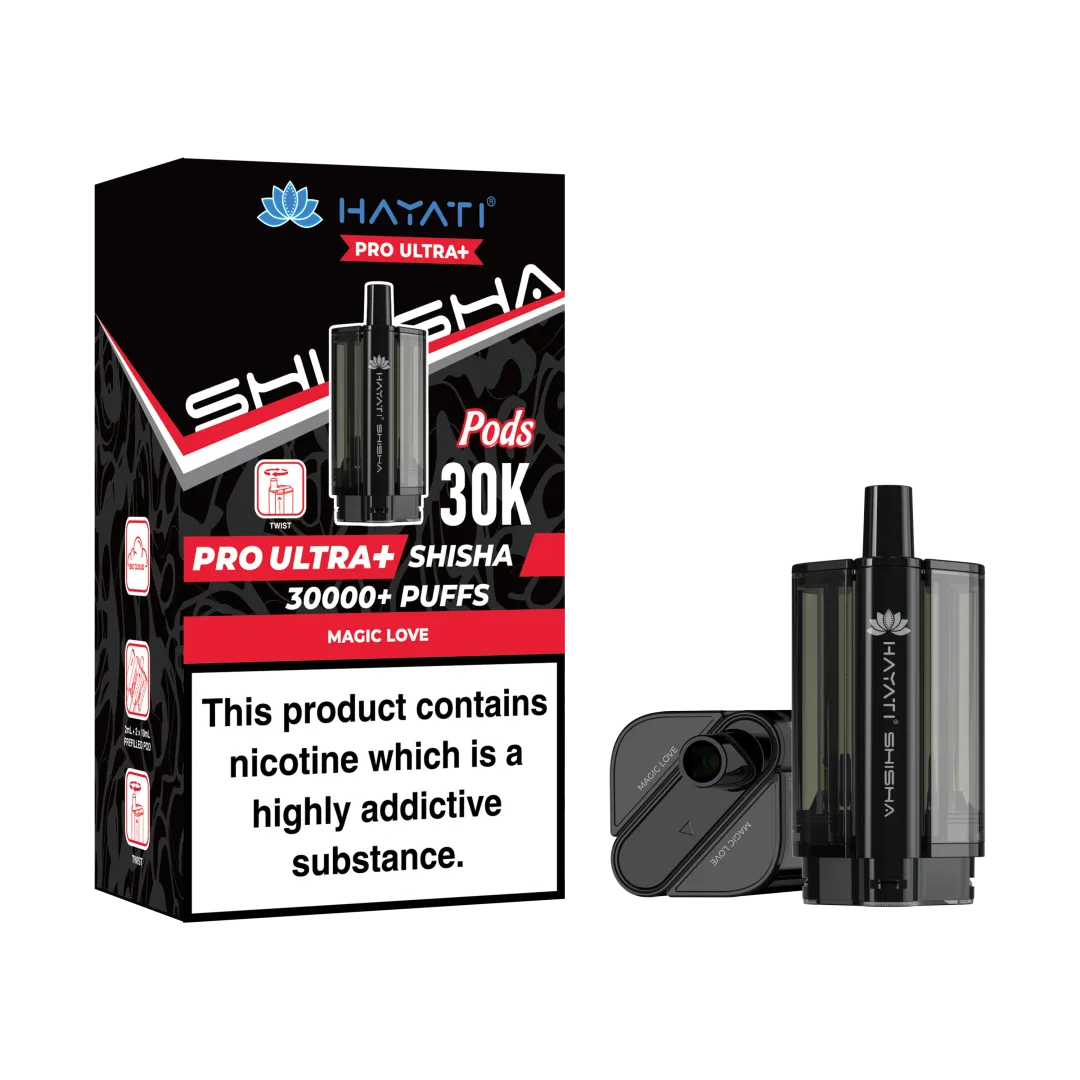 Box of 5 Hayati Pro Ultra+ Shisha 30K Refill Pods