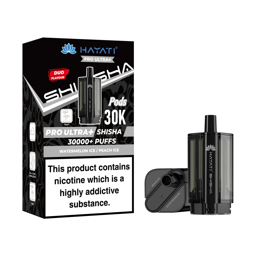 Box of 10 Hayati Pro Ultra+ Shisha 30K Refill Pods