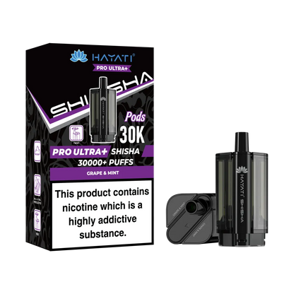 Box of 10 Hayati Pro Ultra+ Shisha 30K Refill Pods