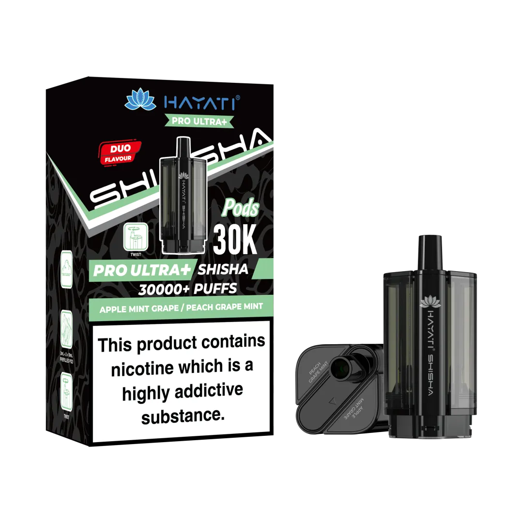 Box of 5 Hayati Pro Ultra+ Shisha 30K Refill Pods