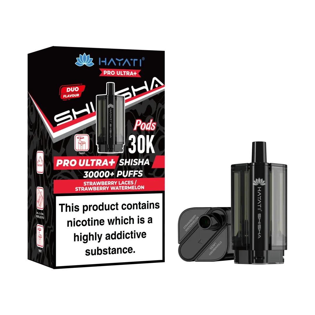 Box of 10 Hayati Pro Ultra+ Shisha 30K Refill Pods